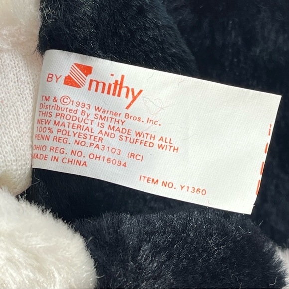 Vintage Daffy Duck Christmas Stocking Warner Bros‎ 1993 Smithy Plush - Picture 6 of 6